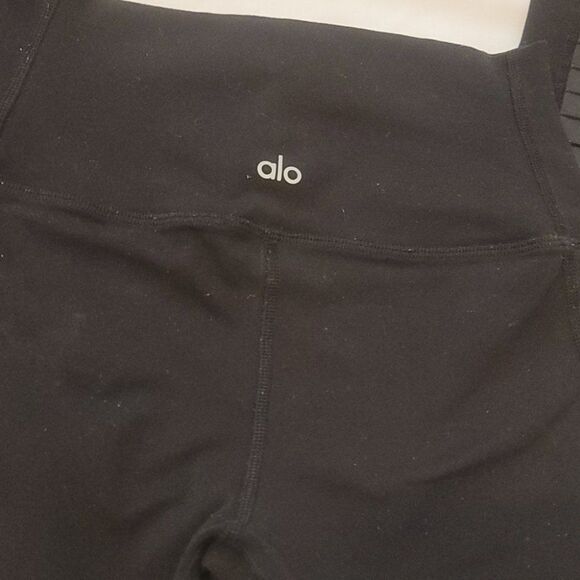 Alo yoga  high waist mesh motto leggings size small - Picture 3 of 8